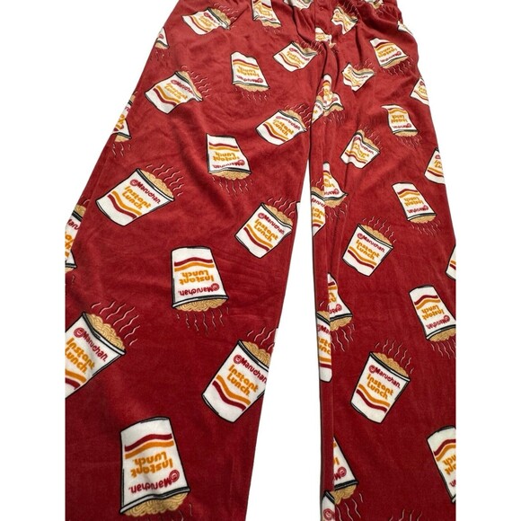 Maruchan Ramen Noodles Instant Lunch Sleep Pants Men Size XL Red - Picture 4 of 6